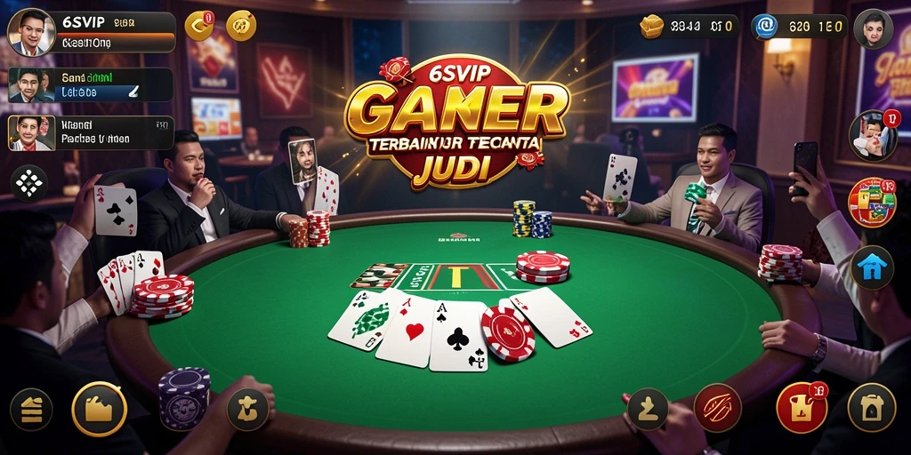 Screenshot gameplay 6SVIP menampilkan keseruan permainan Poker.