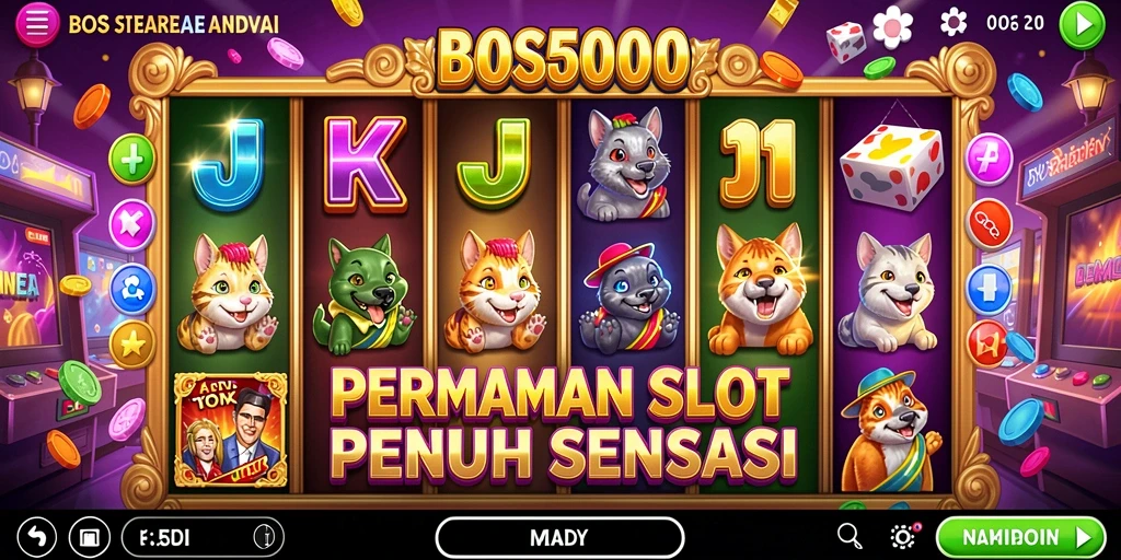 Tampilan menakjubkan dari gameplay Slot di BOS5000.