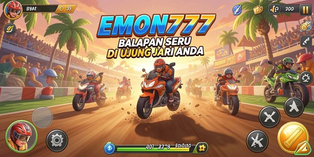 Gameplay seru balapan di lintasan yang menantang.