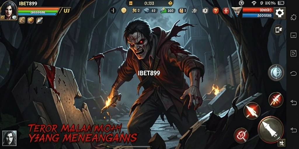 Tangkapan layar menakutkan dari gameplay IBET899 yang mendebarkan.