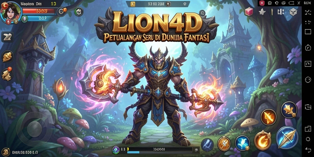 Tampilan gameplay LION4D yang penuh aksi dan petualangan seru.