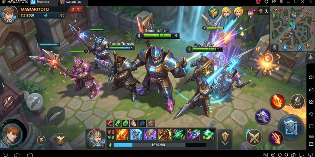 Tampilan menarik dari gameplay MAWARTOTO saat pertempuran strategis.