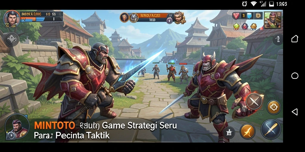 Tampilan gameplay MINTOTO yang menonjolkan strategi dalam aksi.