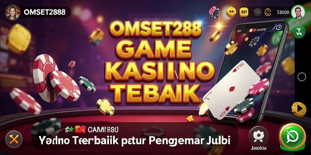 Screenshot gameplay OMSET288 menampilkan suasana Kasino yang mendebarkan.