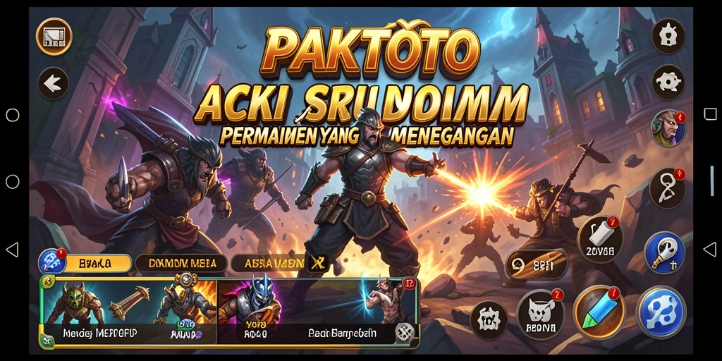 Tampilan aksi mendebarkan dari gameplay PAKTOTO.