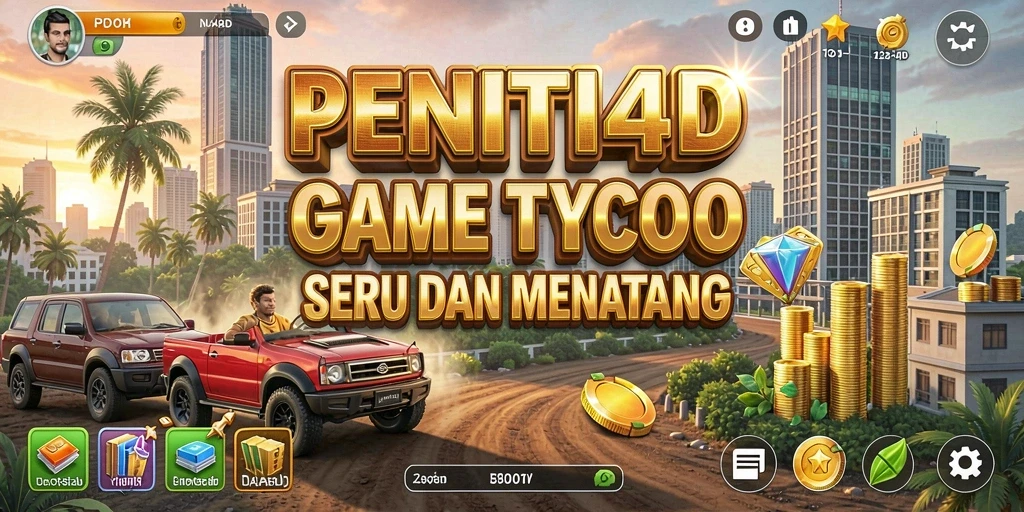 Screenshot utama PENITI4D menampilkan gameplay Tycoon yang menarik.