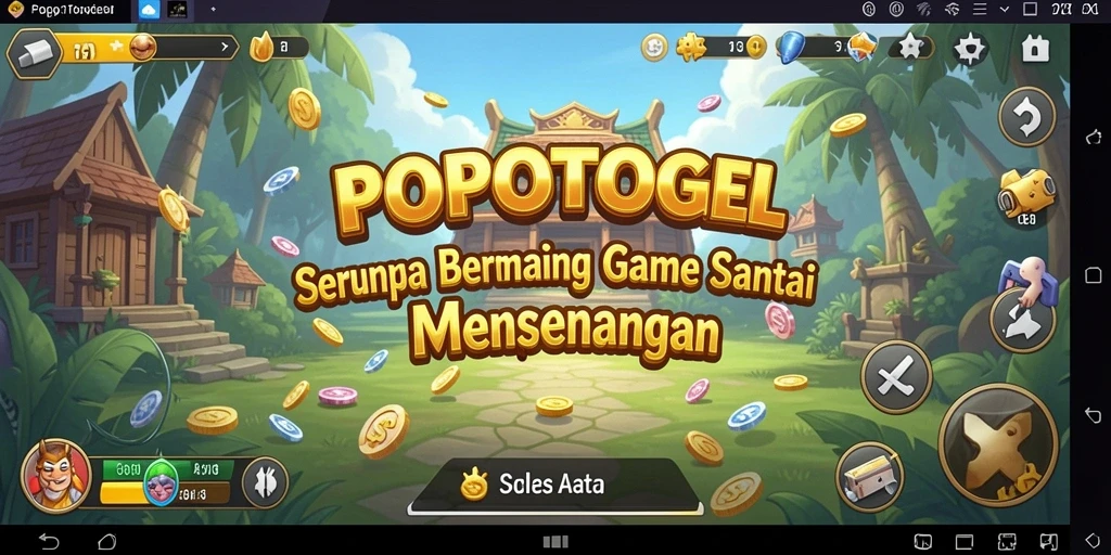 Gameplay POPOTOGEL yang ceria dan menghibur.