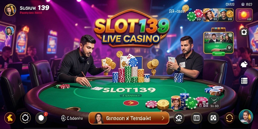 Tampilan gameplay Live Casino yang mendebarkan dan interaktif.