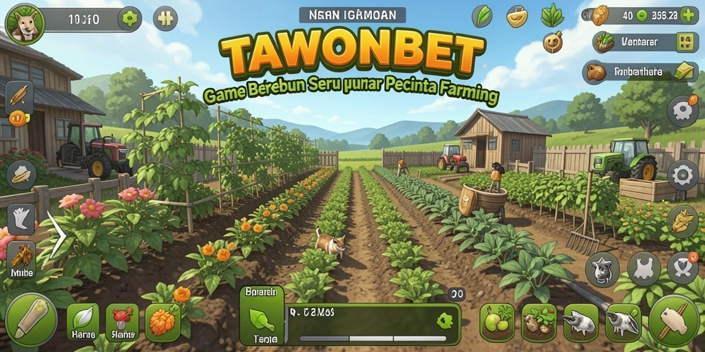 Gameplay pertanian yang seru dan penuh warna di TAWONBET.