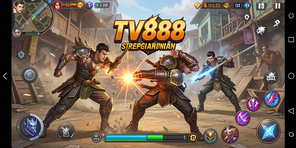 Screenshot TV888 menampilkan pertempuran strategi yang intens dan mendebarkan.