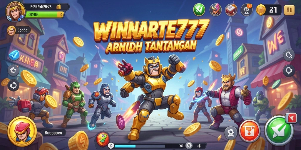 Tampilan gameplay seru dan penuh tantangan di WINRATE777.